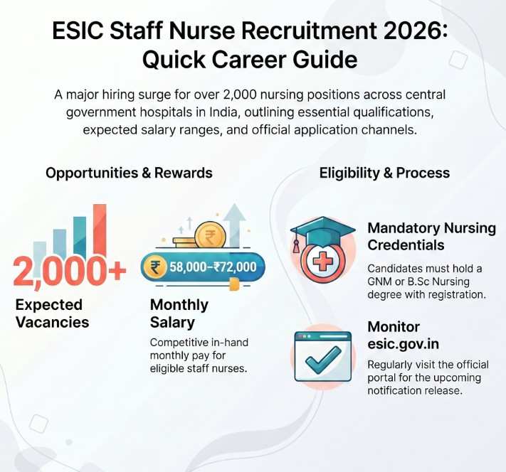 ESIC Staff Nurse Recruitment 2026