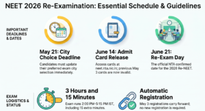 NEET 2026 Re-Examination Schedule Guidelines
