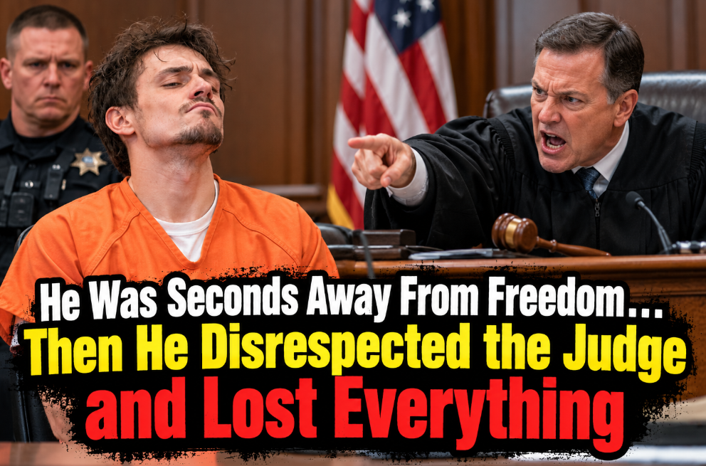 Disrespected the Judge in a dramatic courtroom scene